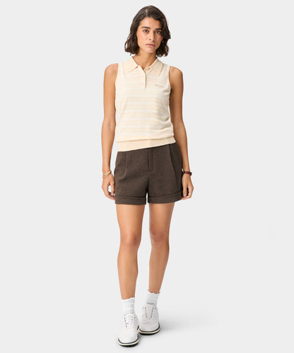 Macade Dömu Crossover Knit Sleeveless Shirt