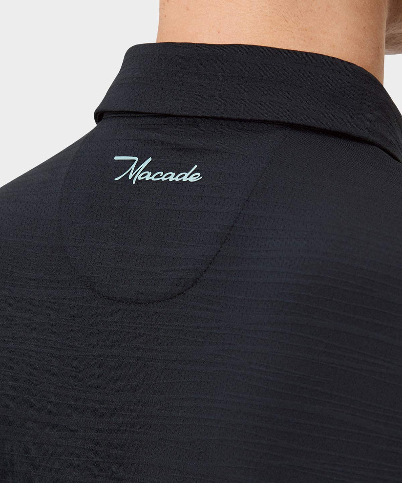 Macade Black Stage Polo Shirt