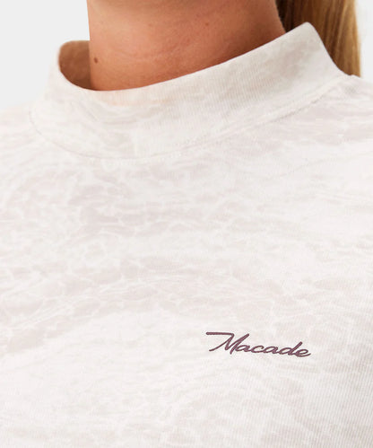 Macade Dömu Marble Mock Neck