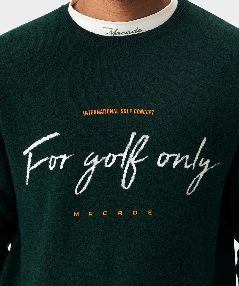 Macade Script Knit Crewneck