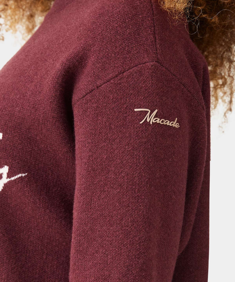 Macade Dömu Script Oversized Knit Sweater