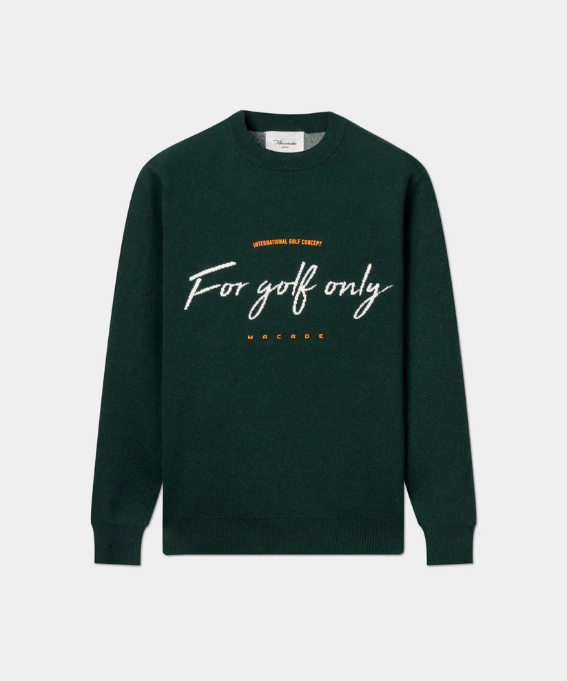 Macade Script Knit Crewneck