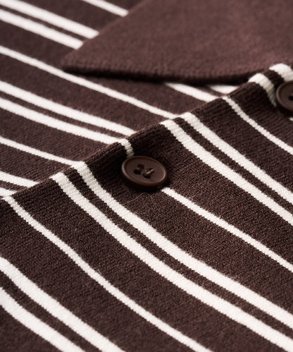 Macade Crossover Striped Knit Shirt