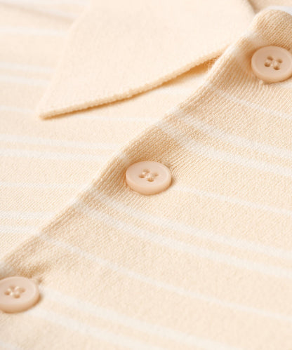 Macade Crossover Striped Knit Shirt