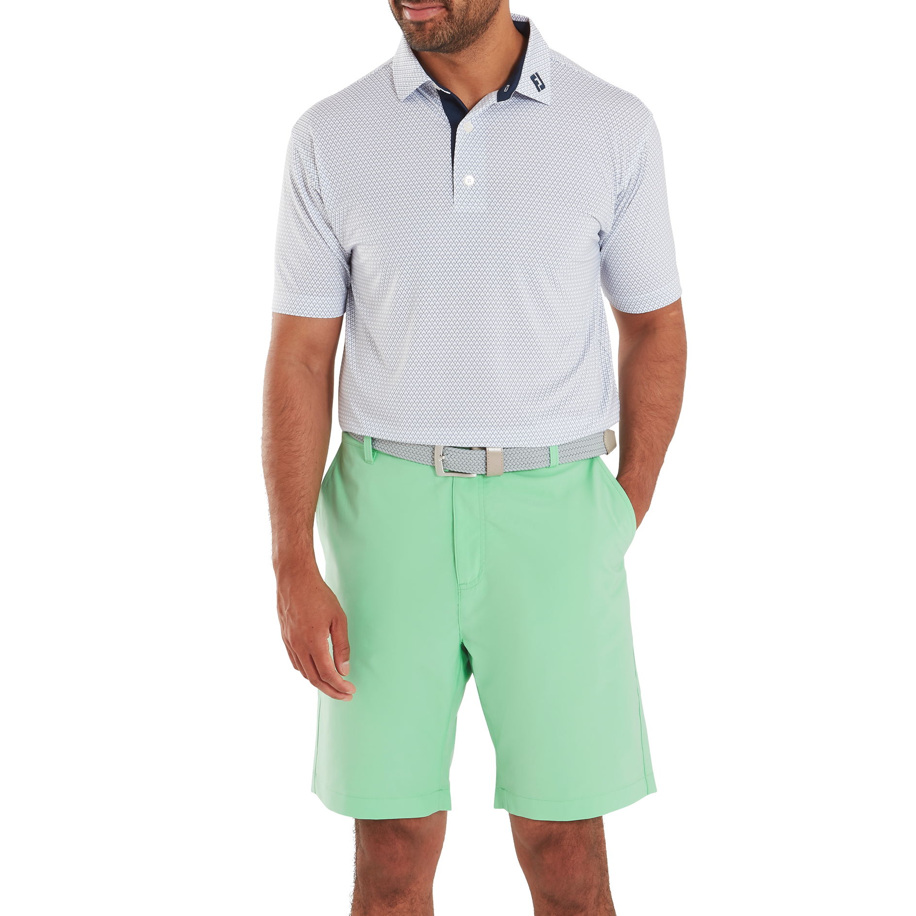 FJ Deco Diamond Print Lisle