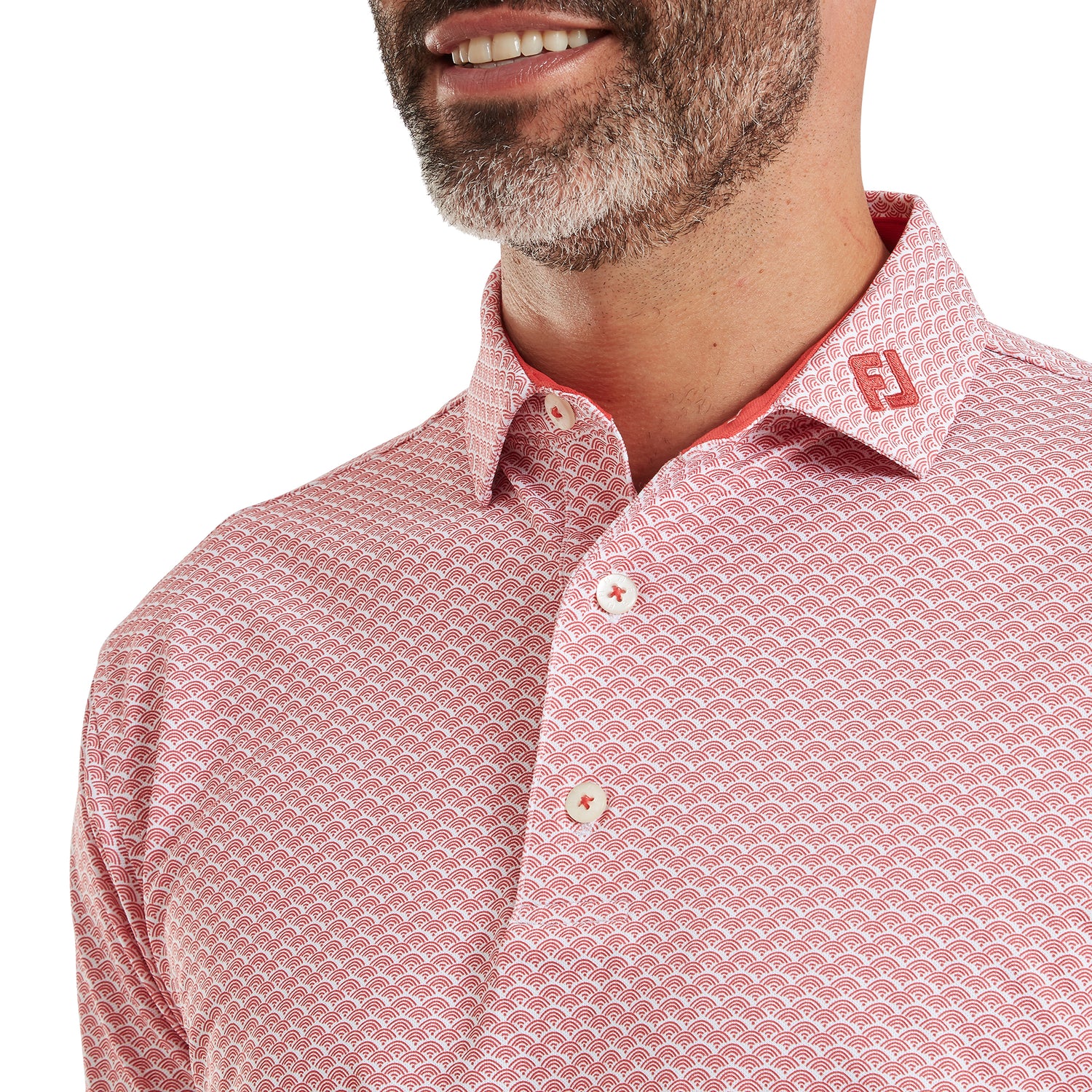 FJ Scallop Geo Pique