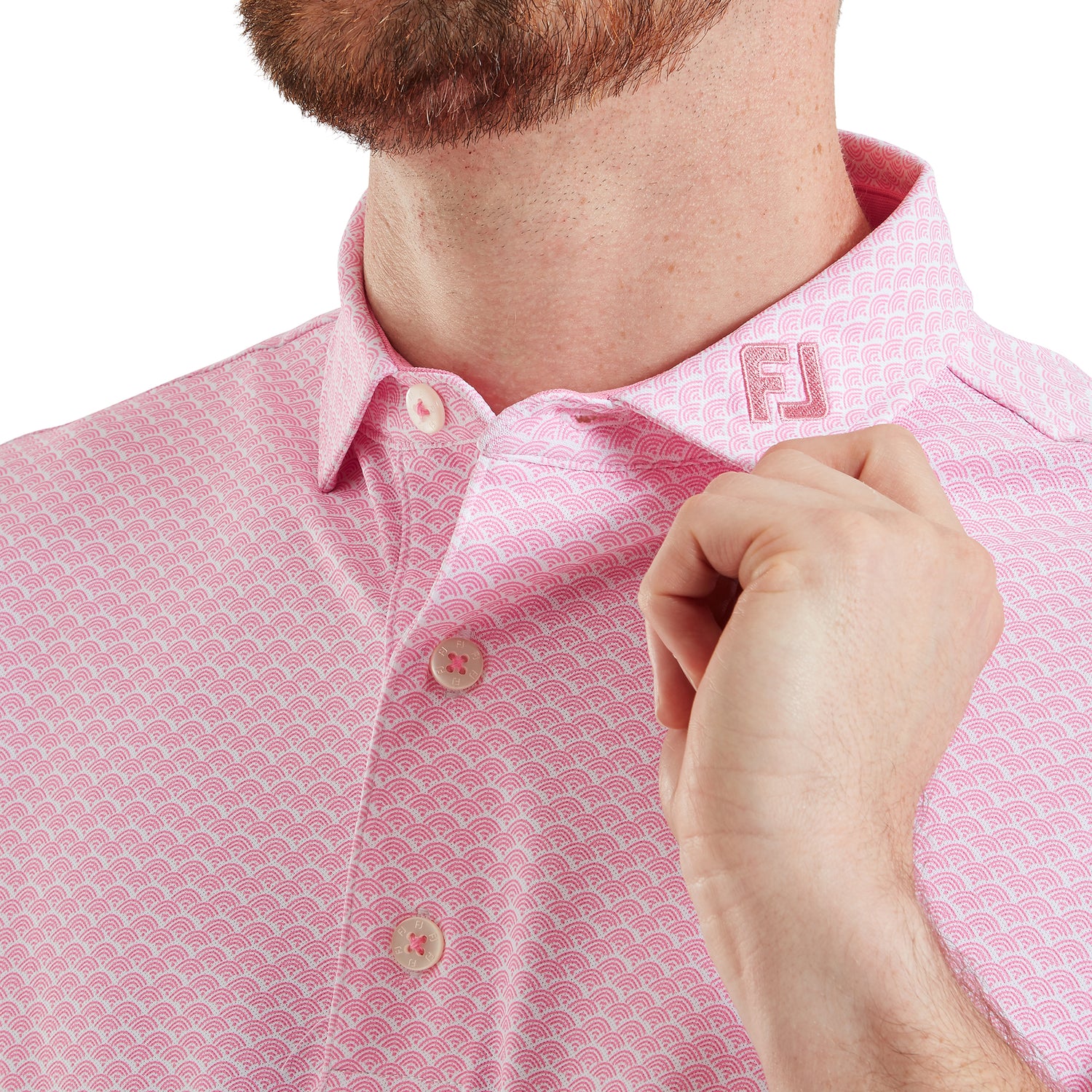 FJ Scallop Geo Pique