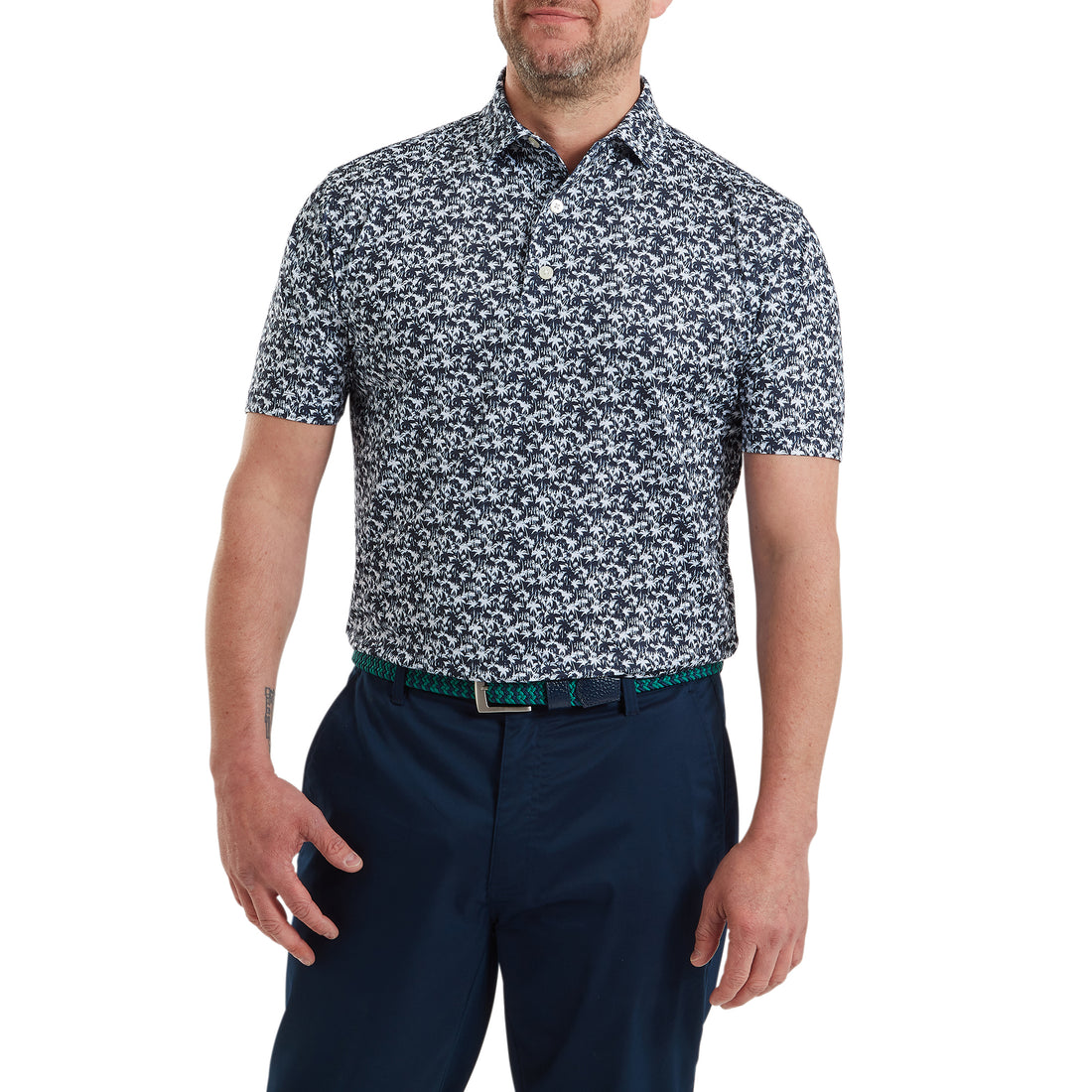 FJ Hidden Palm Print Lisle