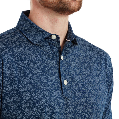 FJ Wingtip Floral Lisle