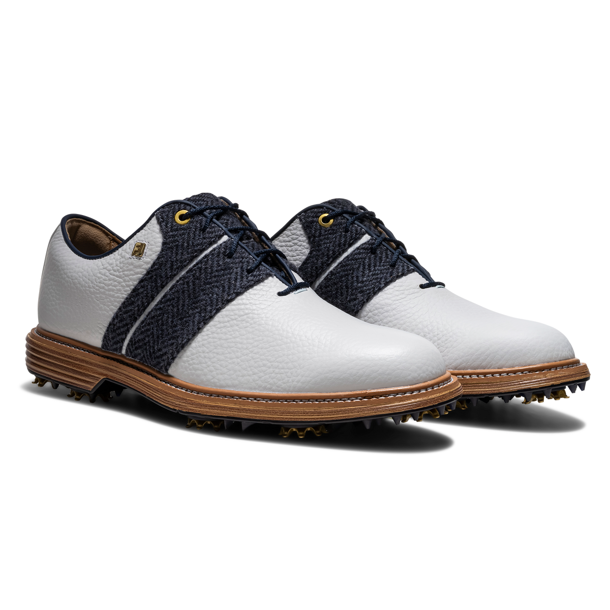 FJ Golfskór Herra Harris Tweed Packard Herringbone
