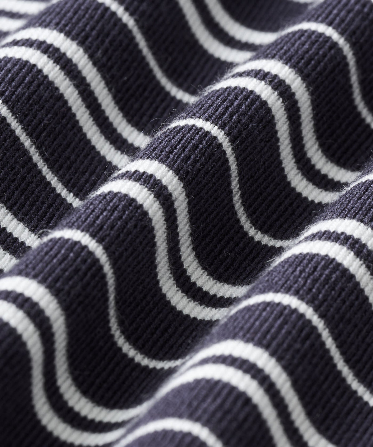 Macade Dömu Crossover Striped Knit Shirt