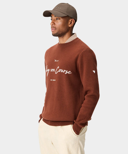 Macade TX Intarsia Knit Crewneck