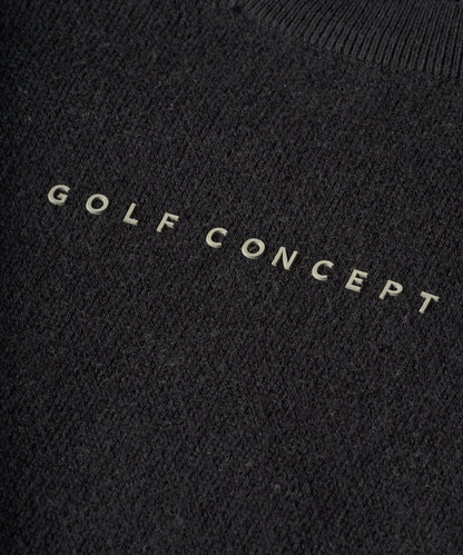 Macade Black Cashmere Blend Intarsia Crewneck