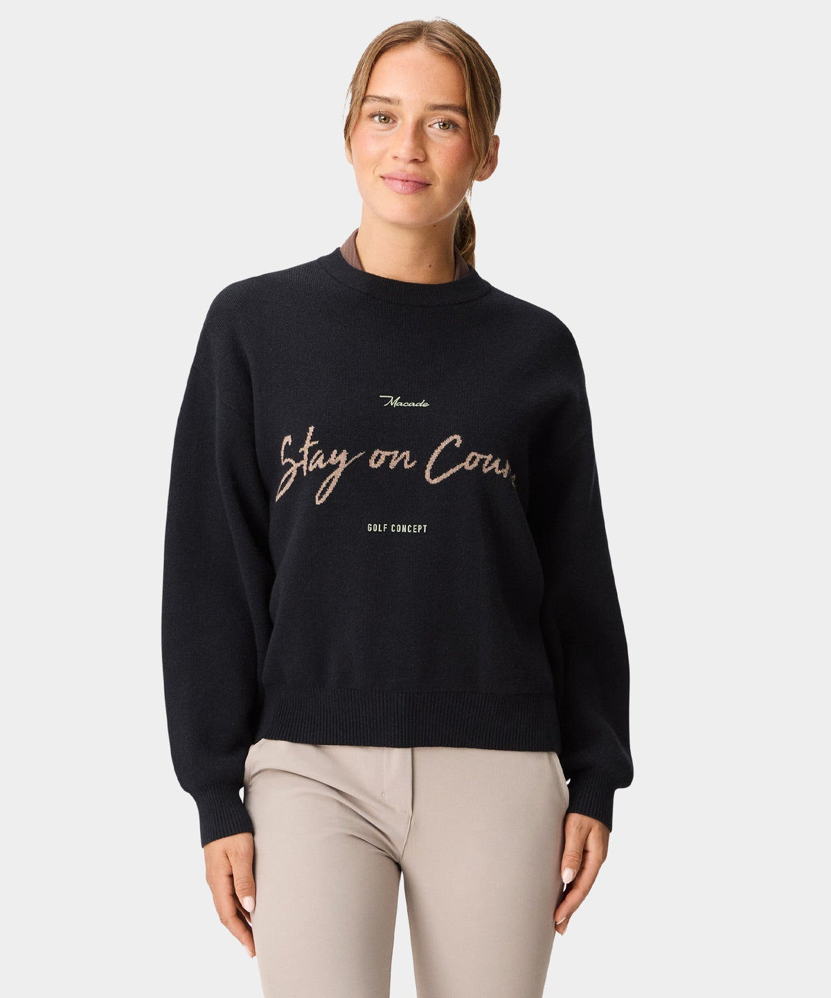 Macade Dömu Cropped TX Knit Sweater