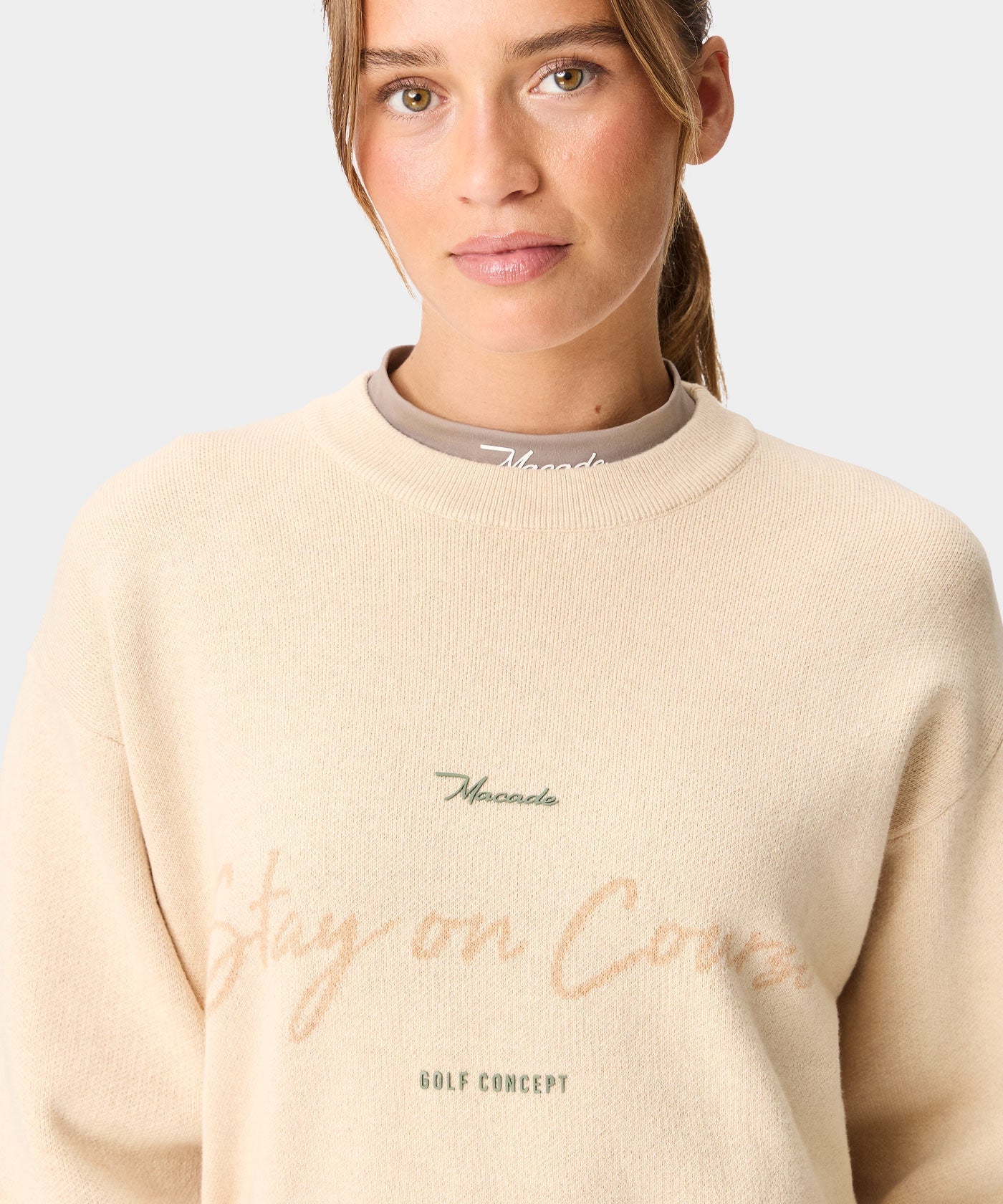 Macade Dömu Cropped TX Knit Sweater