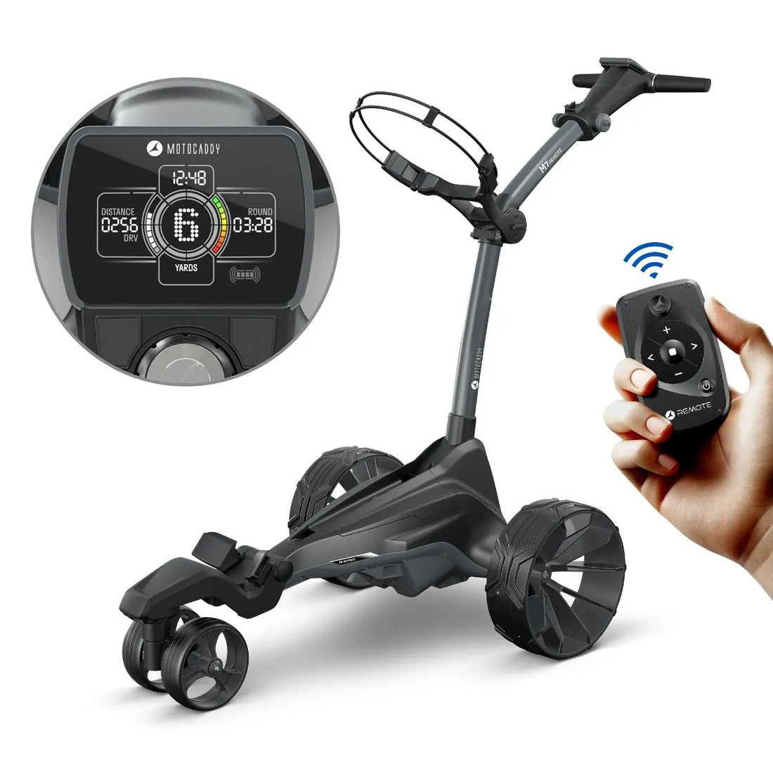 Golfkerra rafmagns Motocaddy M7 Remote